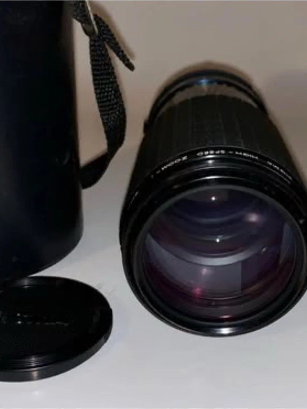 E 601379 Sigma 80-200 High Speed Zoom Lens w/ case~EUC!